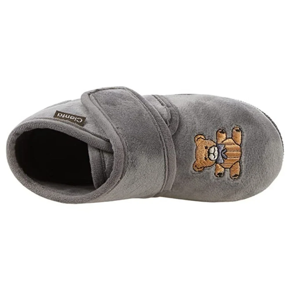 Cienta Boots Toddler US 4 Gray Teddy Bear Print Round Toe Ankle Bootie JOBB1932
